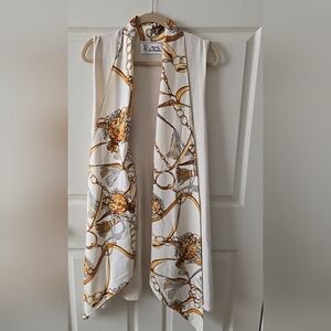 La Fiorentina Cream and Gold Cardigan